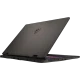 MSI Sword 16 HX B14VGKG-473XTR koyu gri oyuncu laptop kapağı, ejderha logosu ve açık ekran açısı görünüyor