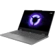 Lenovo LOQ Essential 15IRX11 83SC000QTR gri oyuncu laptop, açık ekranlı önden çapraz açıyla görünüm