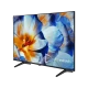 Beko B75 D 790 B Ultra HD 4K TV, çiçek görüntüsü gösteren ince çerçeveli siyah televizyon