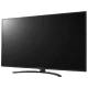 LG 70UM7450PLA Ultra HD 4K LED televizyon; genel renk tasarım, ince çerçeve ve modern duruş