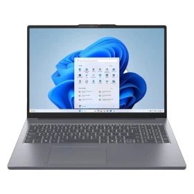 Lenovo IdeaPad Slim 3 83K2001WTR005 gri iş ve ofis laptopu, açık ekranlı ön görünüm