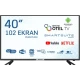 Onvo OV40HTL250 Full HD LED televizyon, siyah çerçeveli 40 inç ekran ve ayaklı tasarım