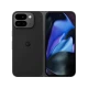 Google Pixel 9 Pro Fold siyah akıllı telefonun açık halde ön ve arka görünümü