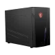 MSI Infinite S 9SI-096EU siyah masaüstü bilgisayar, MSI ejderha logosu ve ön panel aydınlatmasıyla dikkat çeker