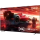 Arçelik A XL85 C Ultra HD 4K TV, siyah çerçeveli ekranda kırmızı yarış otomobili ve Google TV logosu