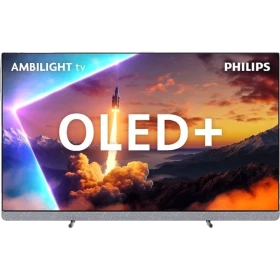 Philips 65OLED910 Ultra HD 4K OLED Televizyon; ambilight aydınlatmalı genel renkli ekran tasarımı.