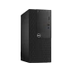 Dell OptiPlex 3050 siyah masaüstü bilgisayar kasası, ön paneli ve bağlantı girişleriyle birlikte