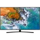 Samsung 50NU7400 Ultra HD 4K LED TV ekranında canlı deniz manzarası, genel renk siyah model