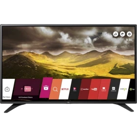LG 55LH6047 Full HD FHD LED televizyon; manzara ekranı ve bağlantı simgeleri görünen vitrin TV ekranı