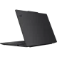 Lenovo ThinkPad X13 G6 21RKS0FH00 siyah ultrabook laptop, arkadan çapraz açıyla yarı açık halde