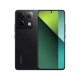 Xiaomi Redmi Note 13 Pro siyah akıllı telefon, ön ekran ve arka 200 MP kamera tasarımıyla vitrin görünümü