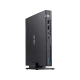 Asus E520-B094M siyah kompakt masaüstü bilgisayar, dikey tasarım ve ön panel bağlantı noktalarıyla