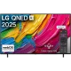 LG 55QNED80A6A Ultra HD 4K QNED AI televizyon, renk siyah çerçeve ve uzaktan kumanda ile