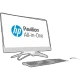 HP 24-f0049nt 8UN49EA Pavilion All-in-One masaüstü bilgisayar, beyaz ekran ve klavye