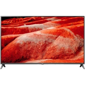 LG 65UM751C0ZA Ultra HD 4K LED televizyon; ekranda canlı kırmızı sahne, ince çerçeveli tasarım