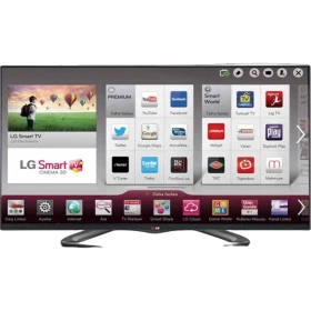 LG 55LA620S Full HD LED televizyon ekranında Smart TV uygulamaları ve menü görünümleri, genel renkli TV