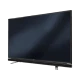 Grundig 55 VLE 6565 BL Full HD LED TV, önden ve hafif yandan görünen siyah ekranlı televizyon