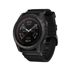 Garmin tactix 7 Pro titanyum aktivite saati, siyah kayışlı yuvarlak ekranlı akıllı saat