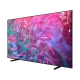 Samsung 98DU9000 Ultra HD 4K LED televizyon, soyut pembe-mavi renkli ekranda canlı görüntü