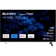 Sunny SN50FMN501 Ultra HD 4K TV, mavi çiçekli ekran tasarımıyla önden görünüm