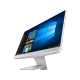 Asus Vivo V222UAK-WA039D masaüstü bilgisayar, beyaz gövdeli ve Windows ekranlı monoblok tasarım