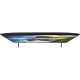 Samsung 82Q70R Ultra HD 4K QLED televizyon; ince siyah tasarım, renkli manzara ekranda görünür