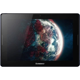Lenovo A10-70 gece mavisi uygun fiyatlı tablet; dünya temalı ekranda önden görünüm