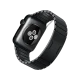 Apple Watch 42 mm uzay siyahı paslanmaz çelik kasa ve baklalı bilezik, arka yüzü görünümü