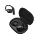 JBL Sense Pro Tam Kablosuz siyah kulaklık, açık şarj kutusu ve iki kulaklık birlikte gösteriliyor