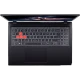 Acer Nitro Lite NL16-71G-5566A54 siyah iş ve ofis laptopu, üstten görünüm klavye ve geniş dokunmatik yüzey