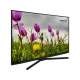 Grundig Madrid 49 GEU 8955 B Ultra HD 4K LED televizyon, çiçek görüntüsü gösteren siyah ekran