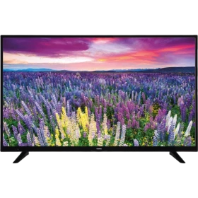 Vestel 50UD8100 Ultra HD 4K LED televizyon, renkli çiçek tarlası görüntüsü ve siyah çerçevesiyle