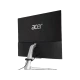 Acer AIO C27-1655 siyah masaüstü bilgisayarın arka kısmı ve gümüş renkli standı
