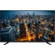 Grundig 49 VLX 8650 BP Ultra HD 4K LED televizyon, şehir manzarası gösteren siyah ekranlı model