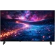 Vestel 43UG9760 Ultra HD 4K LED televizyon, siyah çerçeveli ekranında renkli galaksi manzarasıyla.