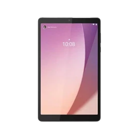 Lenovo Tab M8 4. nesil ZABW0071TR gri tablet, ön ekranda 10:08 saat görüntüsü