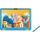 Honor Pad X8a Kids mavi çocuk tablet; renkli çocuk temalı ekran ve kalem aksesuarıyla birlikte.