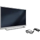 Grundig Atlanta 48 CLX 8589 SP Ultra HD 4K LED televizyon, gümüş çerçeveli ekran ve 3D gözlükler