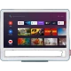 Vestel 24HA9950M HD Ready LED televizyon, beyaz çerçeveli ekranında akıllı TV uygulamaları arayüzü