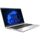 HP EliteBook 640 G9 81M83AA ultrabook, gümüş renkli laptop; ön açıda klavye ve ekran görünüyor