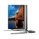 Samsung 65F8000 Full HD FHD LED televizyon, genel renk, kavisli standıyla ekranda şehir manzarası