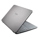 Casper Nirvana S500.1021-8D50R-G gri iş ve ofis laptopu, açık klavye görünümü ile üst kapak close-up.