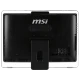MSI PRO AA8C-101TR-X siyah masaüstü bilgisayarın arka paneli, bağlantı noktaları ve standı