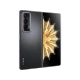 Siyah Honor Magic V2 katlanabilir akıllı telefonun açık ve kapalı ekran görünümü