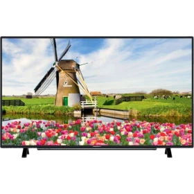 Grundig 32 GEH 5900 B HD Ready LED TV, ekranda yel değirmeni ve renkli lale tarlası görüntüsü