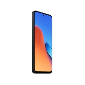 Xiaomi Redmi 12 siyah akıllı telefon, tam ekran ön yüz ve ince çerçeveli tasarım ile önden görünüm