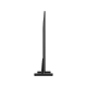 Samsung 70AU8000 Ultra HD 4K LED televizyonun siyah ayaklı yan görünümü, genel renk.