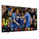Samsung 75H6400 Full HD LED televizyon ekranında futbol sahnesi, genel renk LED TV görünümü