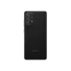 Samsung Galaxy A52s siyah akıllı telefonun arka yüzü, dörtlü kamera modülü ve LED flaş detayı