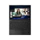 Siyah Lenovo ThinkPad X1 Carbon 10 21CB001GTX ultrabook, açık ekran ve tam klavye üstten görünüm